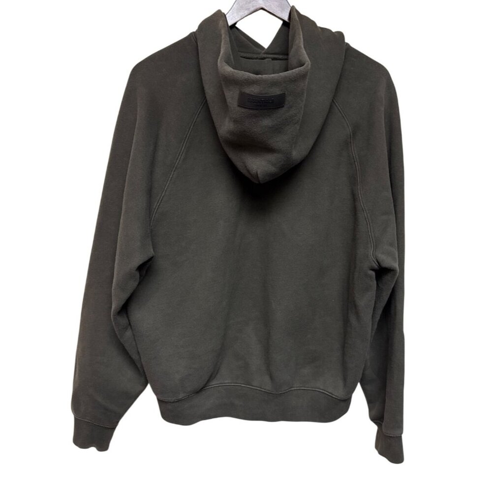 Essentials Fear of God Hoodie Men's Sweatshirt Grey Logo Small Streetwear Fleece - Picture 2 of 10